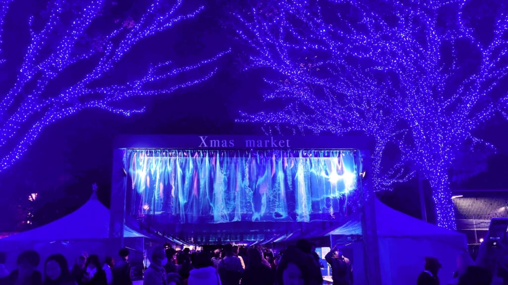 Shibuya Blue Cave Christmas, marché de Noël à Tokyo