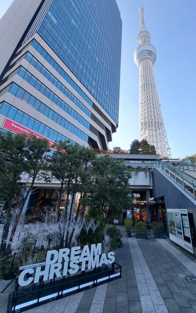 La Skytree de Tokyo l'hiver