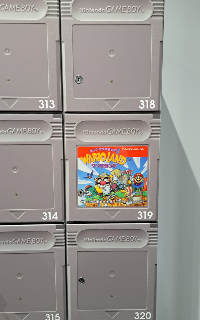 Les casiers Game Boy