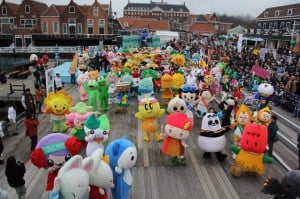 Grupo de mascotas japonesas en Japón