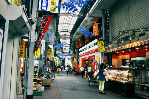 Zoshiki Arcade, barrio tradicional en Ota-ku, Tokio. Los barrios tradicionales pueden provocar un shock cultural
