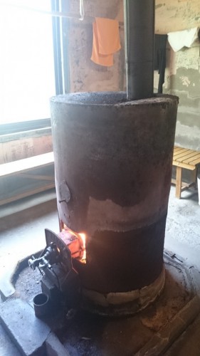 Estufa dentro de un onsen en Bppu Jigoku, Oita.