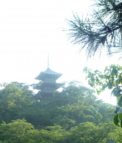Pagoda en los jardines Sankeien de Yokohama