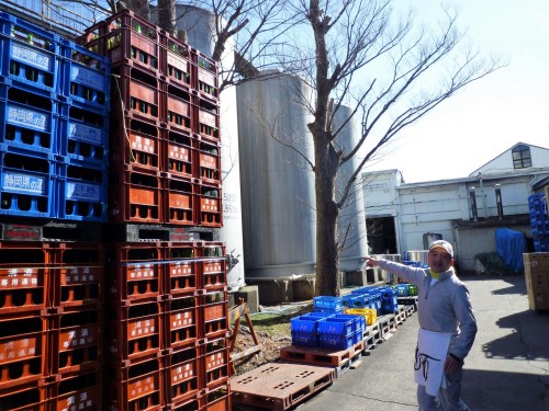 Shuzo de la fábrica de sake Hananomai, en Shizuoka.