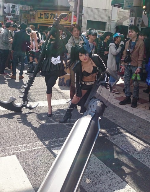 Black Rock Shooter en el festival de cosplay de Osaka.