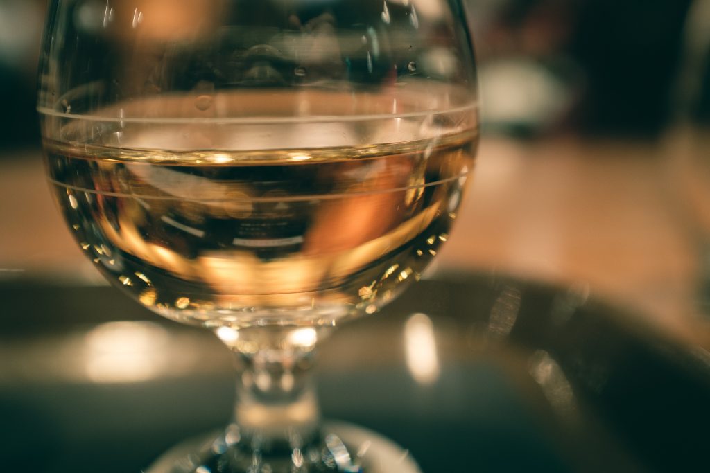 Un detalle del whisky que catamos en la destilería Yamazaki