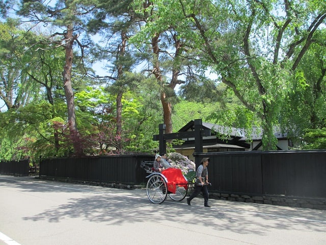 La ciudad de Kakunodate en Akita en verano