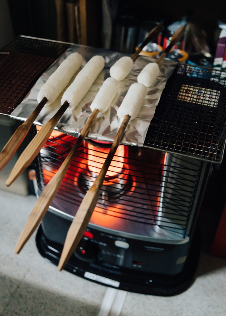 El kiritanpo encima de una estufa cocinándose