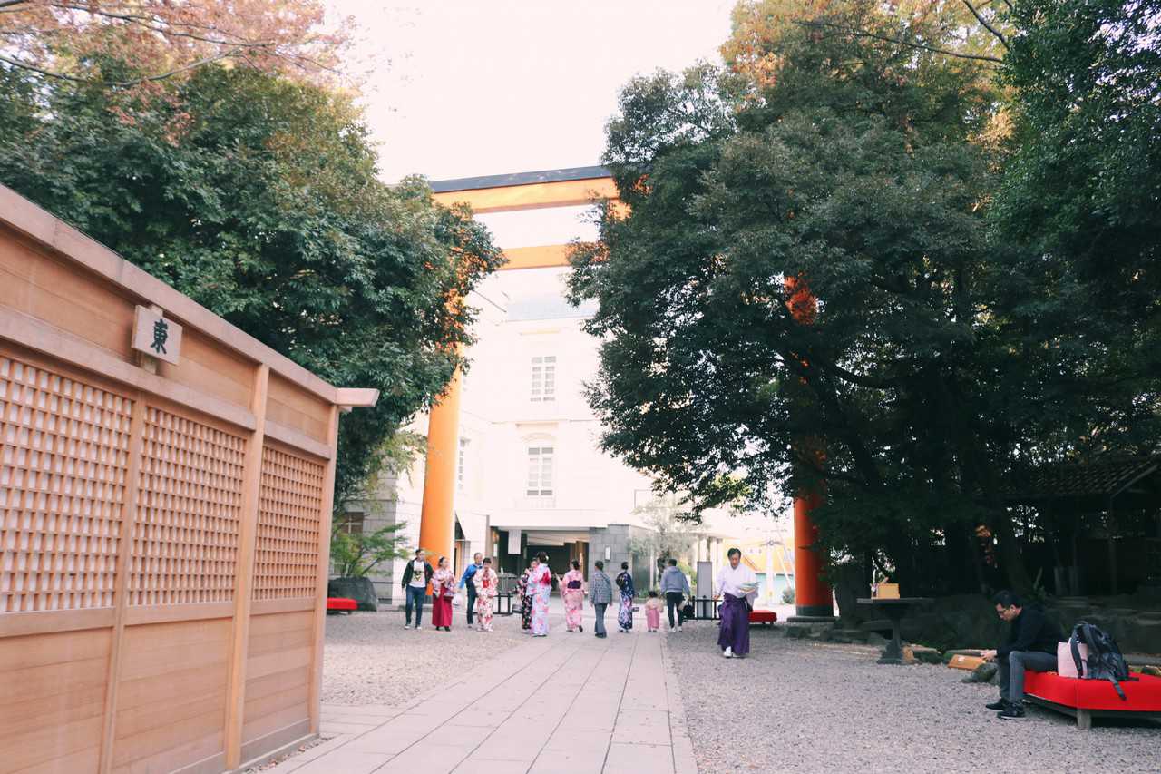 Increíble torii de la entrada