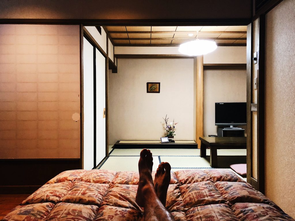 Mi alojamiento en el Kurokawa Onsen en Kumamoto, Kyushu, Japón