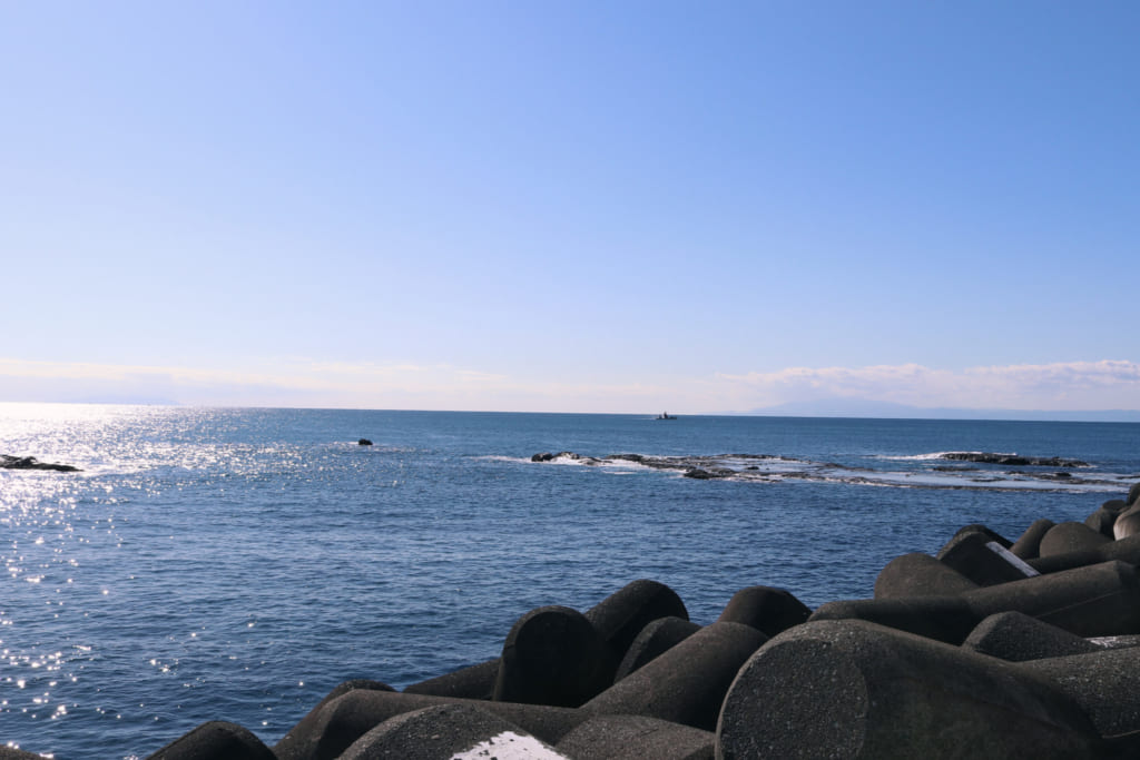 Vista del puerto de Enoshima, Fujisawa, Kanagawa, Japón