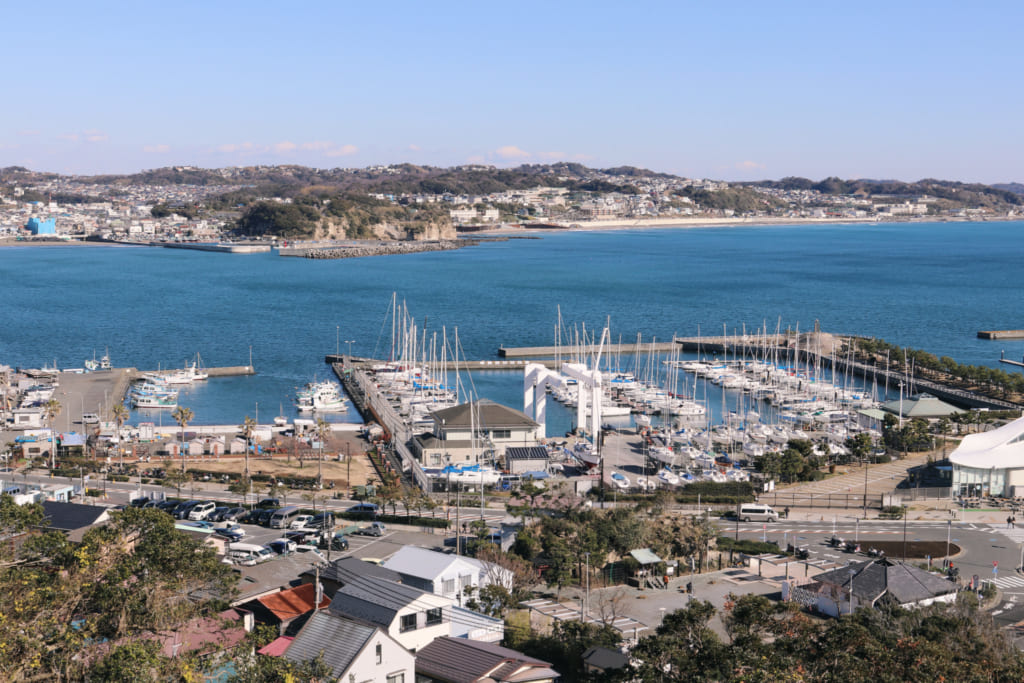 Instalaciones de las olimpiadas en el puerto de Enoshima, Fujisawa, Kanagawa, Japón