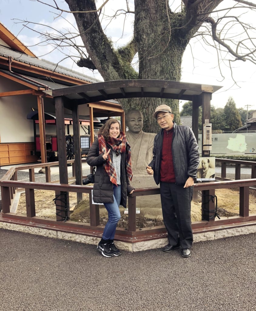 Despedida del señor Katsuhiko en Izumi, Kagoshima, Japón