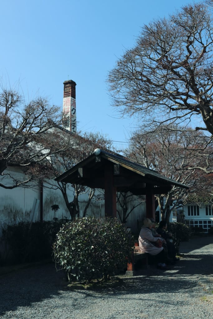 Personas mayores en Mameda Town, Hita, Oita, Japón