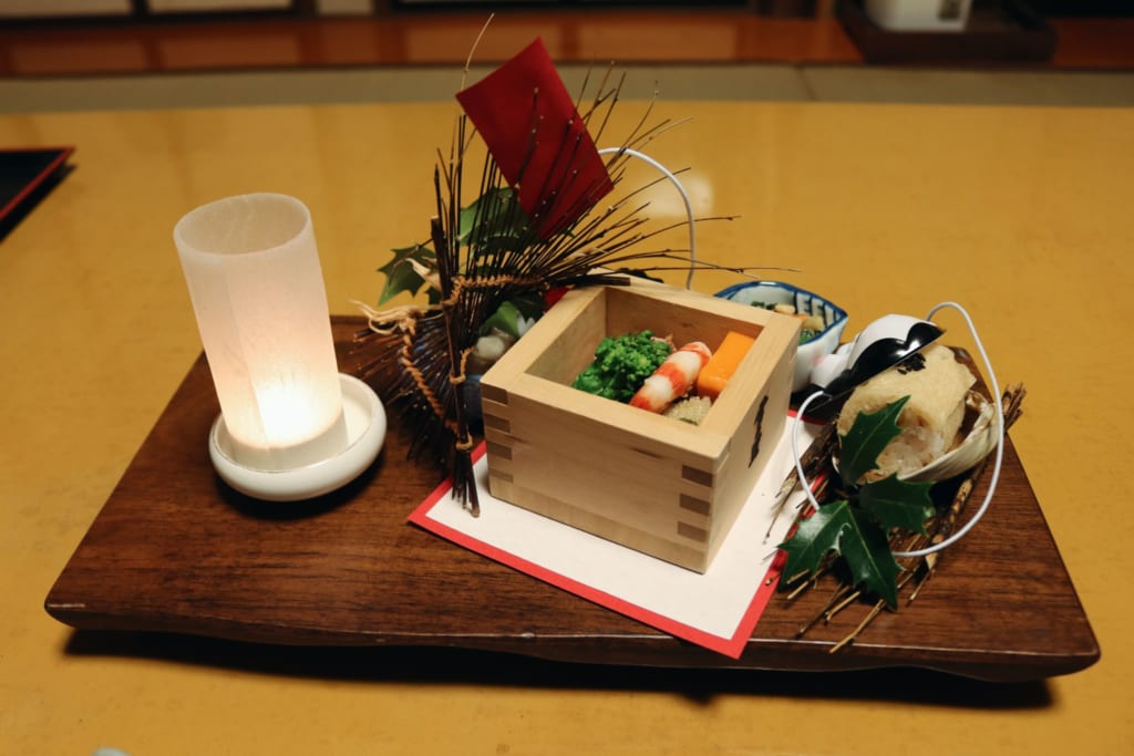 cena del ryokan Tensui