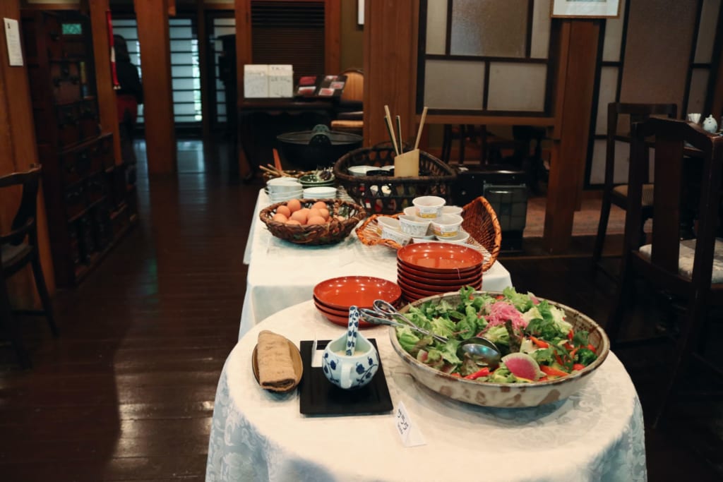 Desayuno del ryokan Tensui