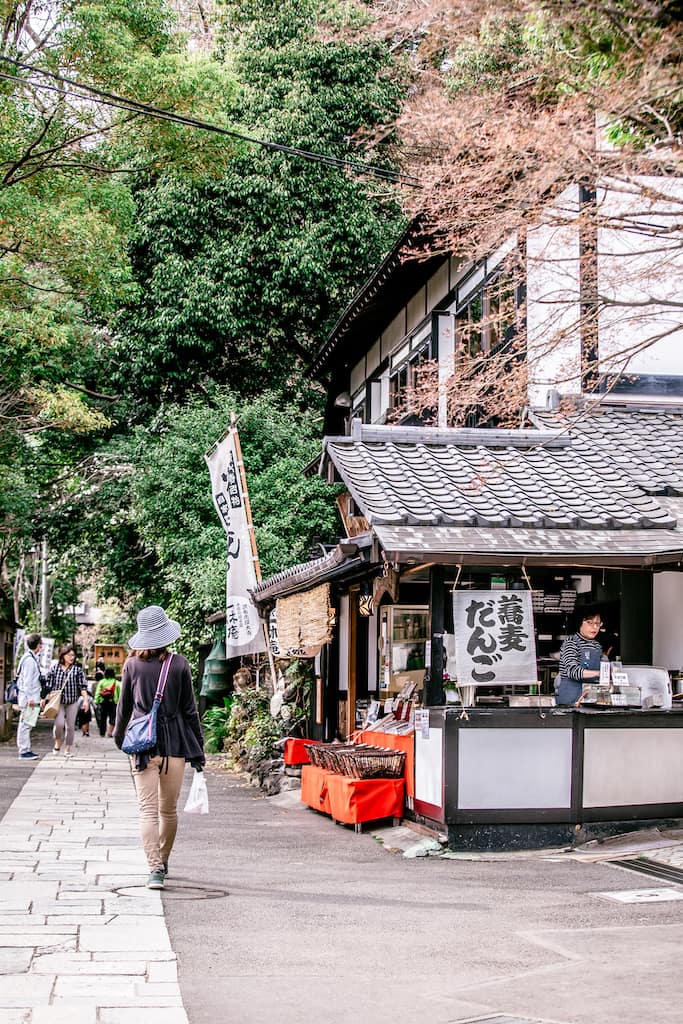 dulces tradicionales en Jindaiji
