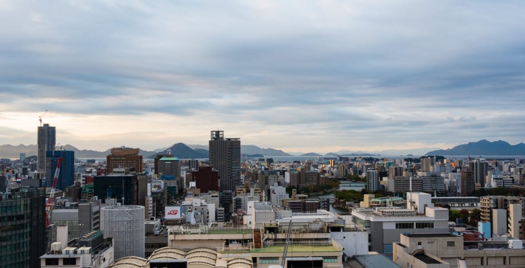 El skyline desde el RIHGA Royal Hotel