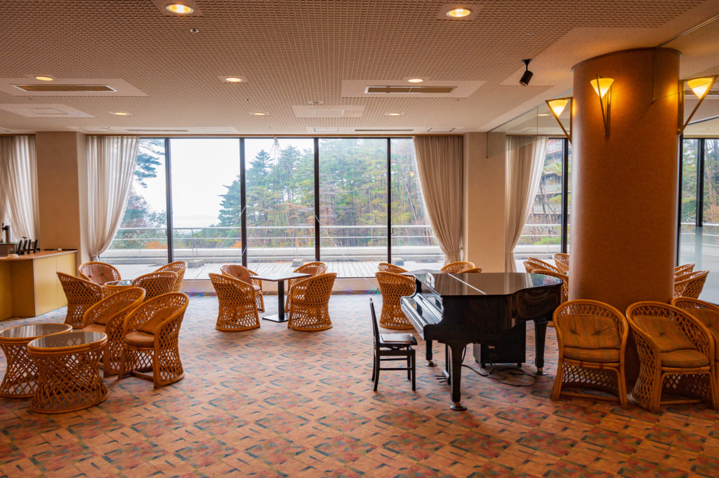 El lobby del Royal Hotel Daisen