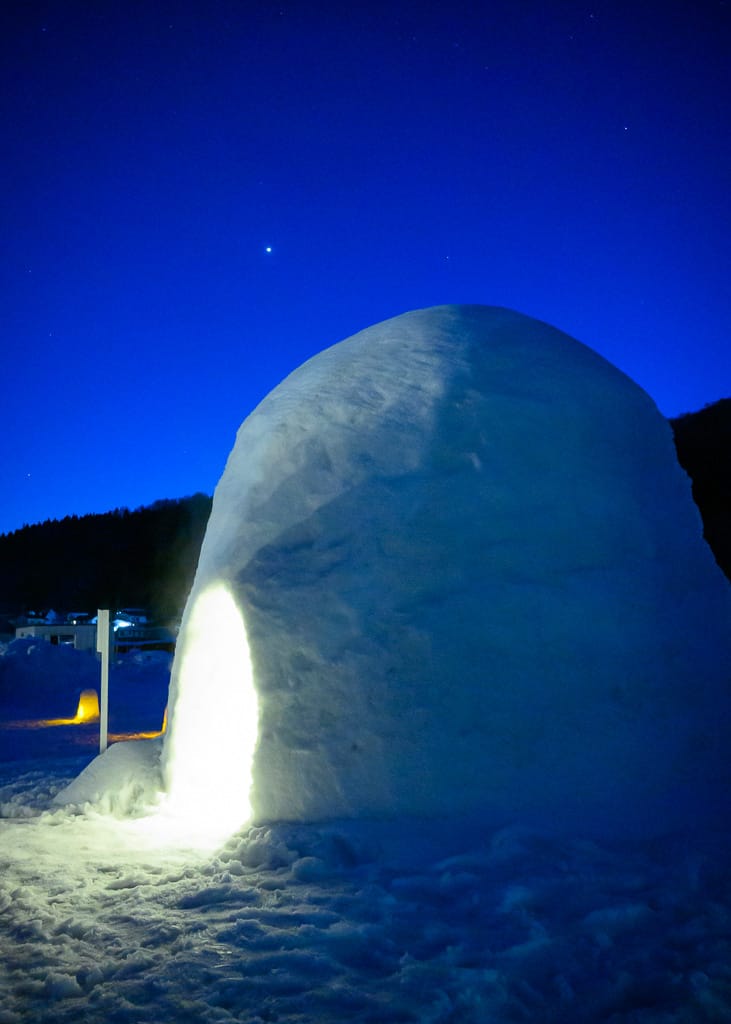 un iglú en iiyama
