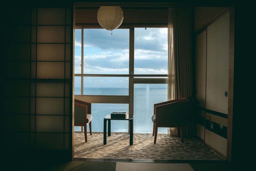 Vistas desde el ryokan en Himi, Toyama, Japón