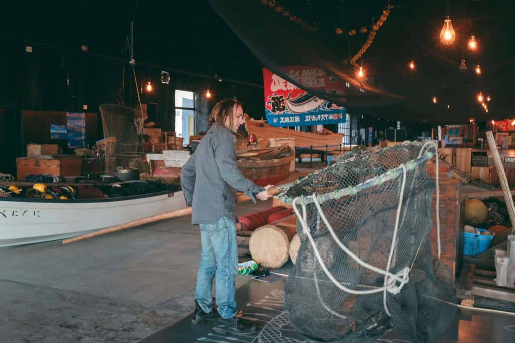 Display inside Himi City Fisheries Cultural Exchange Center
