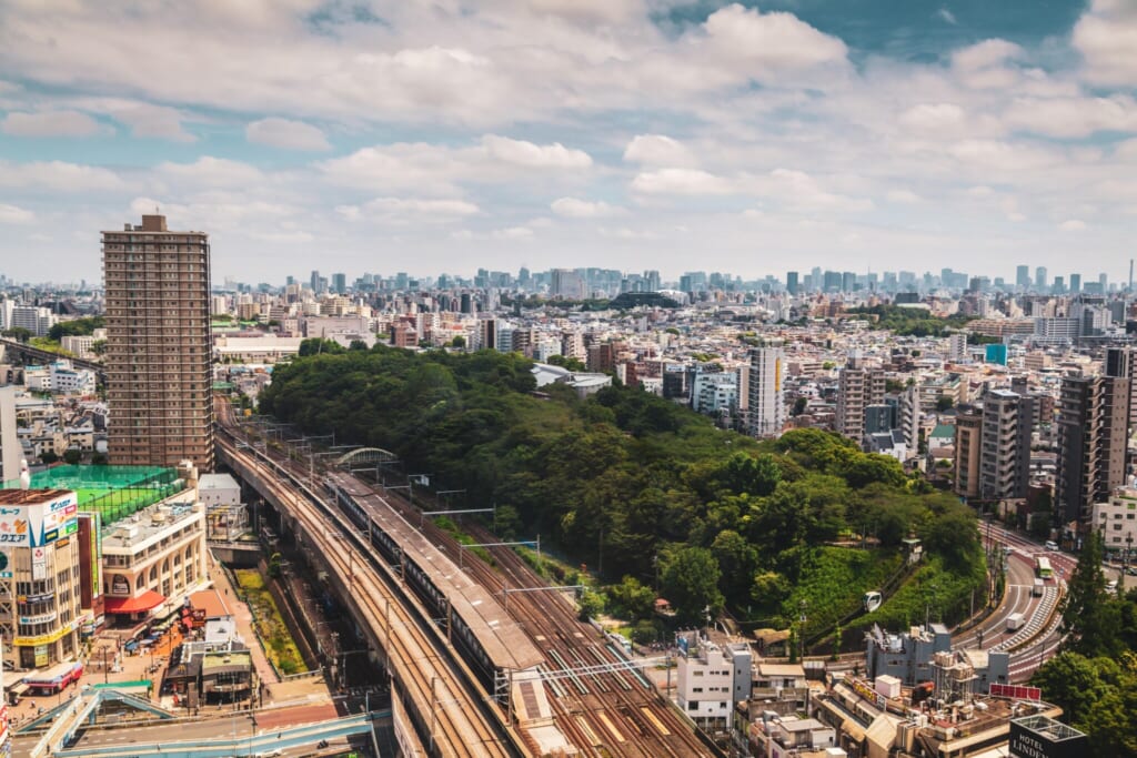 Vistas desde el piso número 17 del Hokutopia