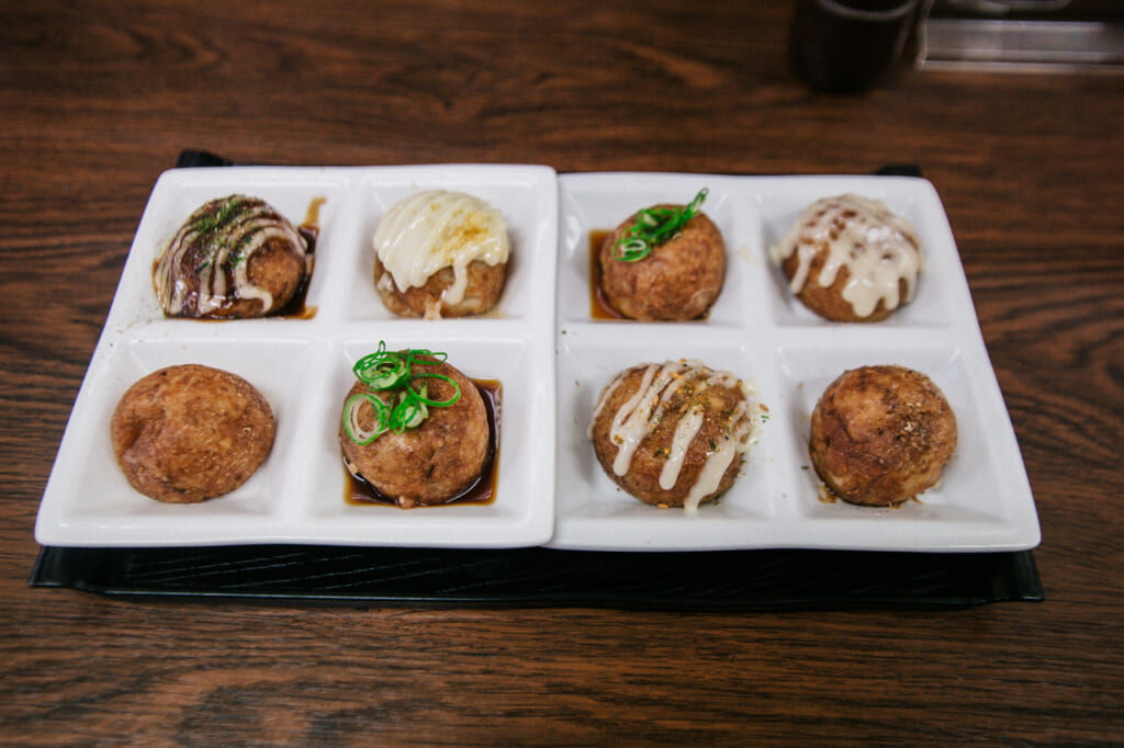 surtido de takoyaki