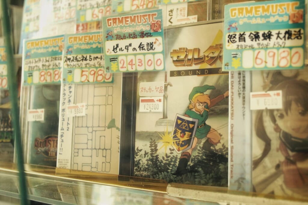 Un juego de Zelda en los escapartes de Den Den Town