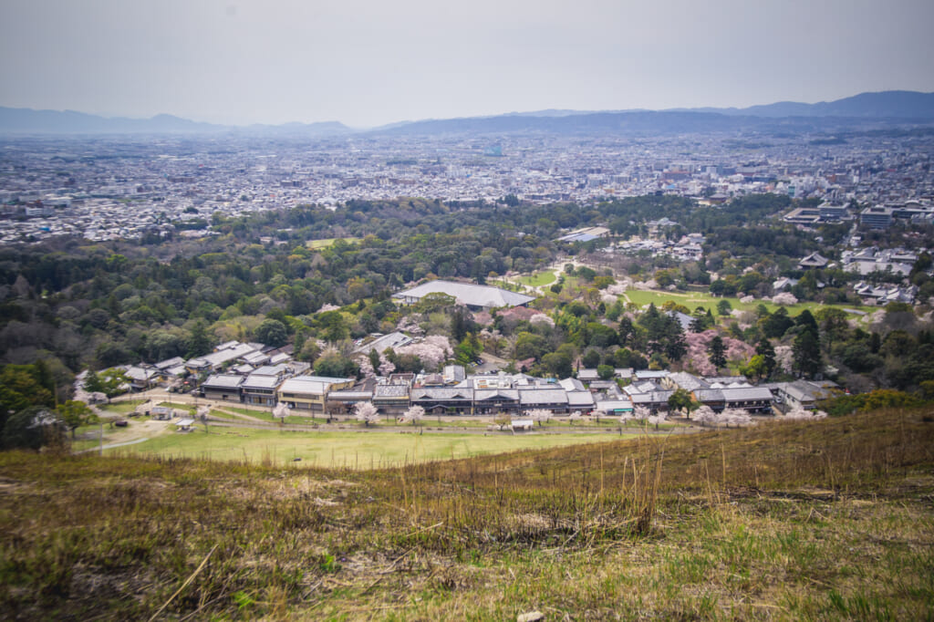 vistas de nara desde el monte wakakusa