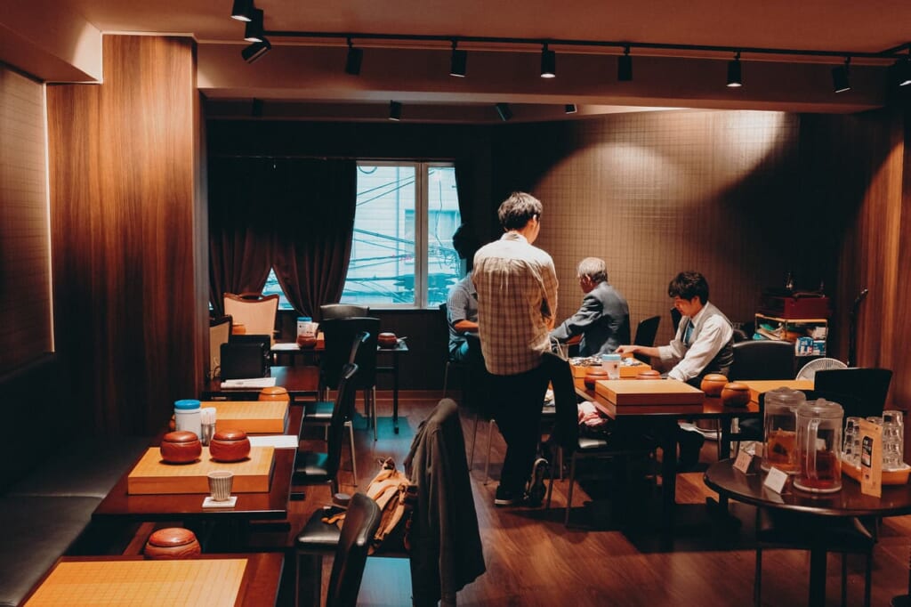 Una sala de Go para jugar en Tokio