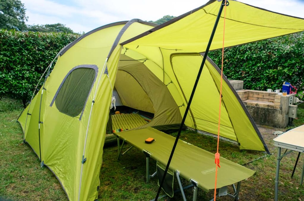 Tienda de campaña de nuestra colaboradora