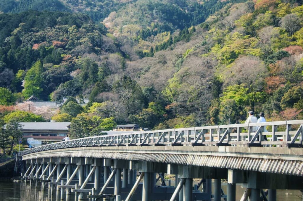 El puente Togetsu-kyō, en Arashiyama