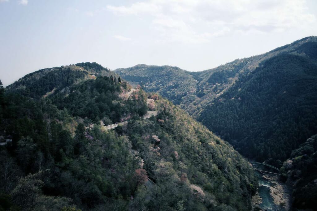 Vistas naturales desde el mirador Hozukyō 