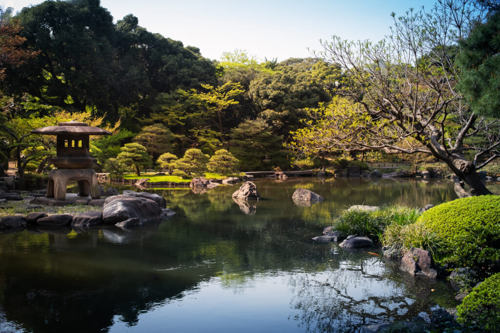 El jardín japonés en Tokio de Kyu Furukawa Teien