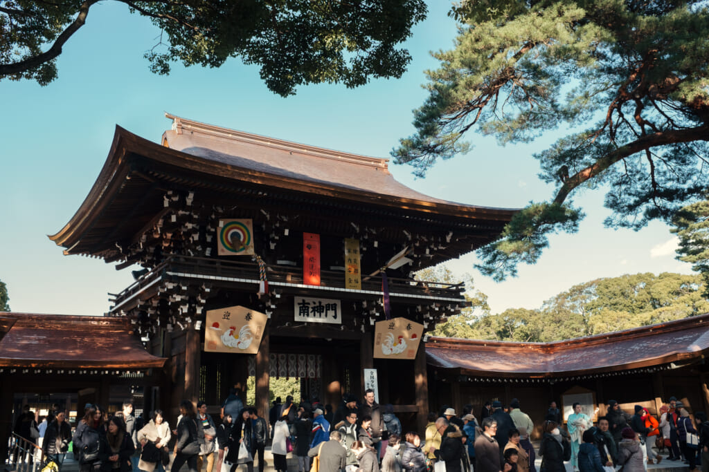 Una de las entradas al santuario Meiji-Jingu