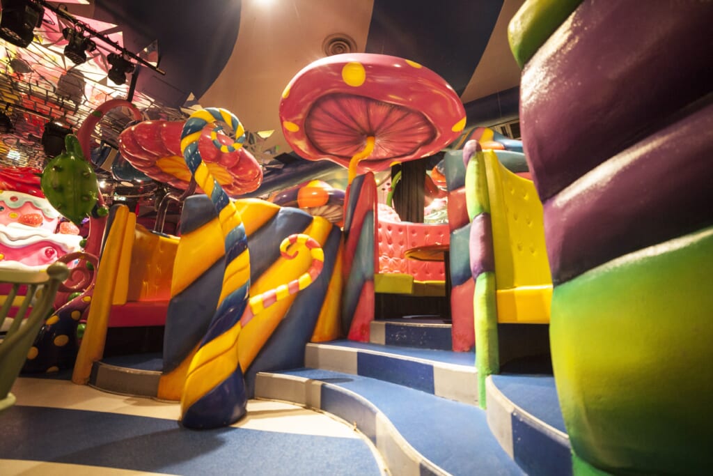 El centro del lugar, el Mushroom disco