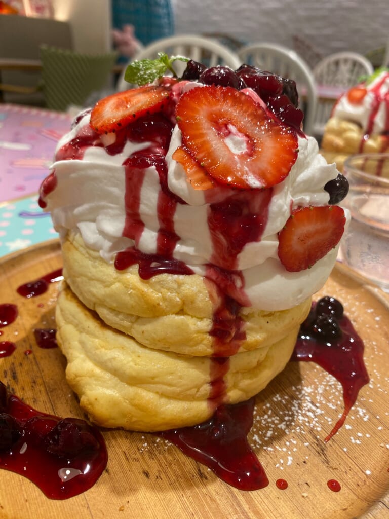 Esponjosos pancakes de Tokio