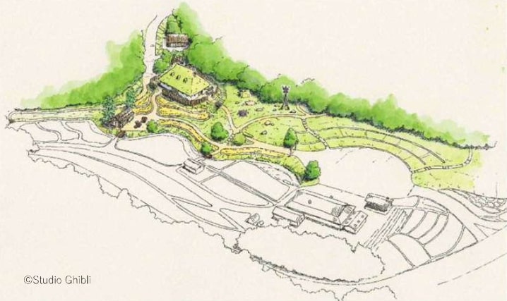 Mononoke village area, Ghibli