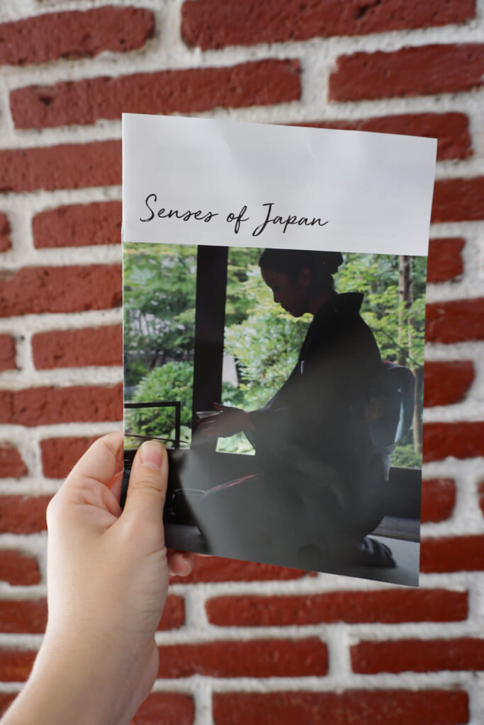 El panfleto con toda la información de los productos japoneses