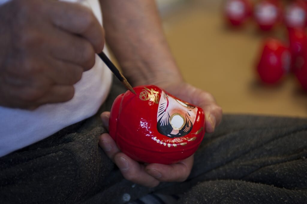 Un daruma pintado a Mano