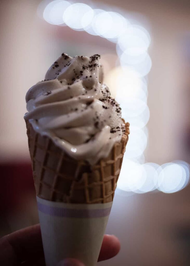 Helado de café en el Enoshima cafe