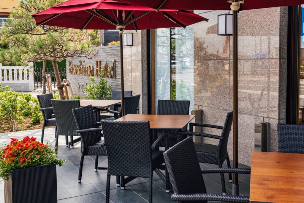 La terraza del Enoshima Hotel