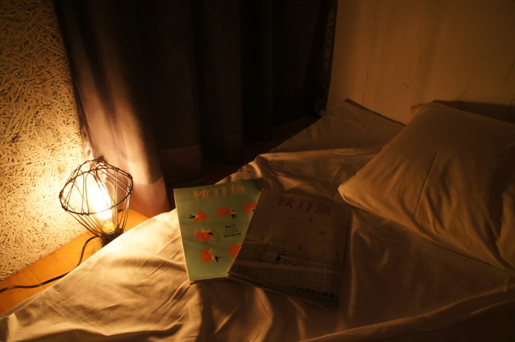 libros sobre una cama