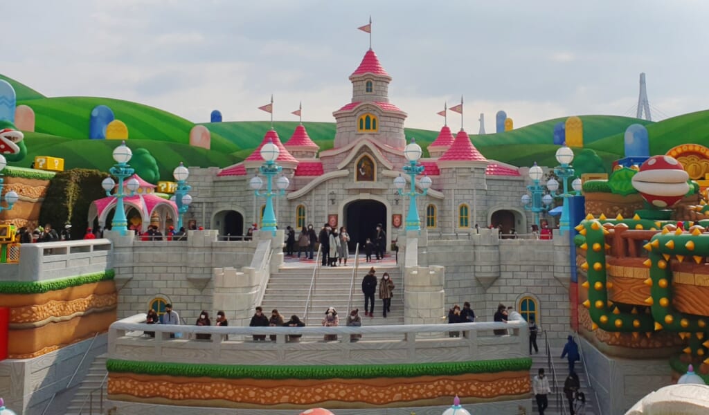 El castillo de Peach en USJ en Osaka