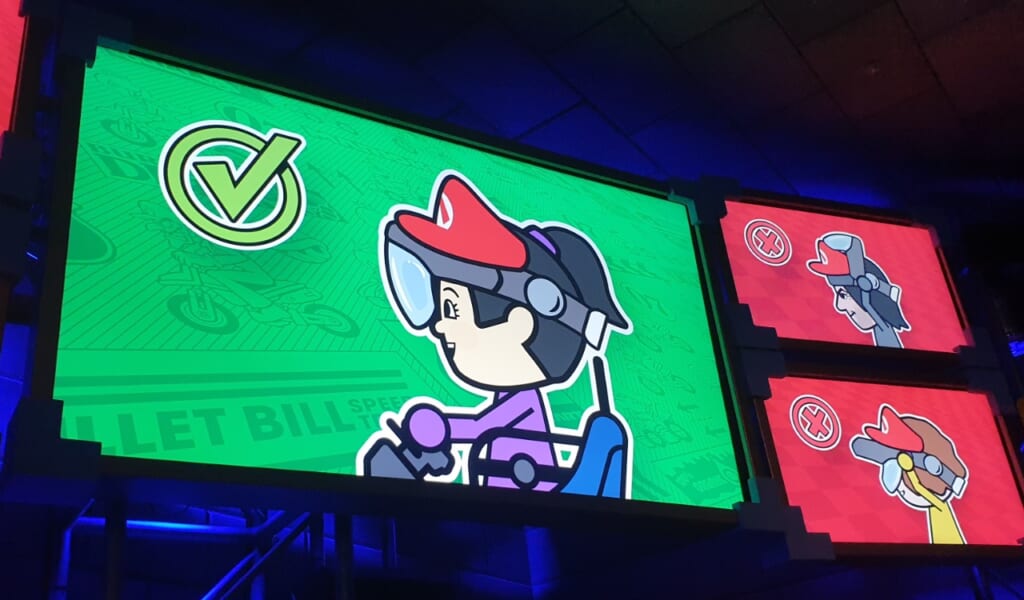 Las normas de la atracción de Mario Kart en USJ, Osaka