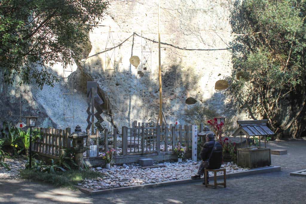 El santuario Hana-no-Iwaya en la prefectura de Mie, Japón