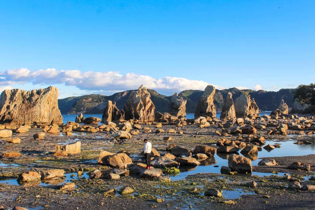 Hashigui-iwa Rock, piedras que sobresalen del agua