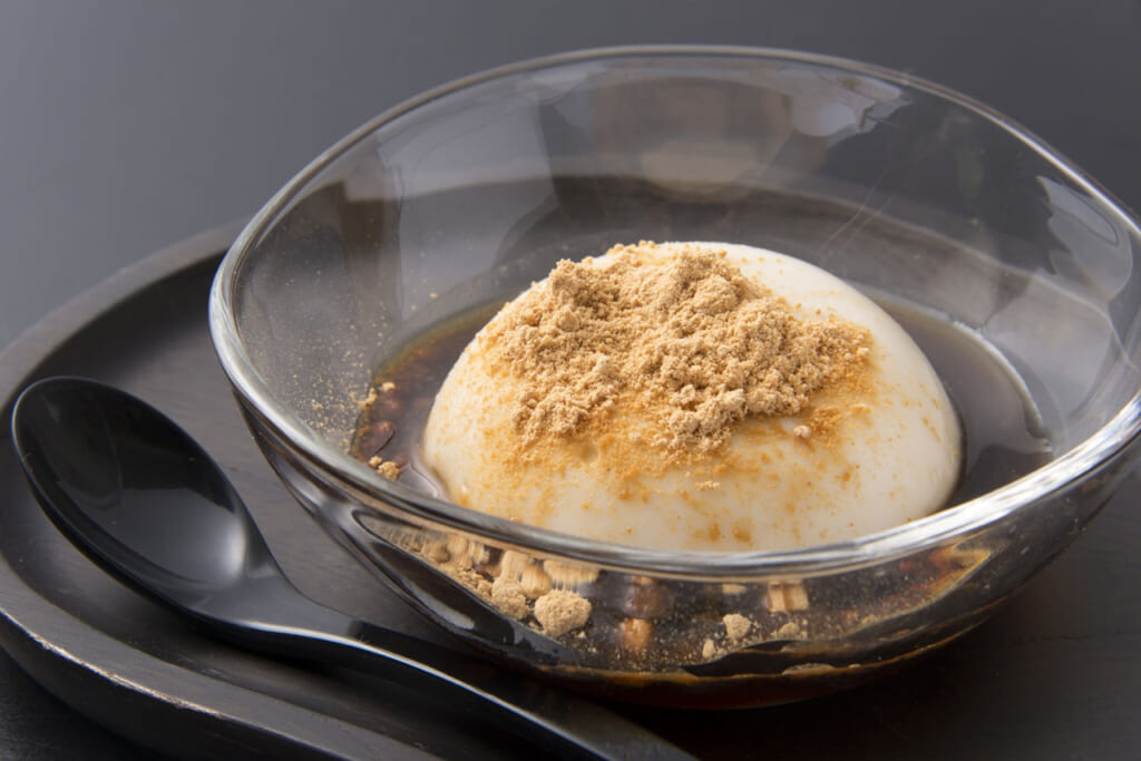 Goma tofu para postre en Koyasan