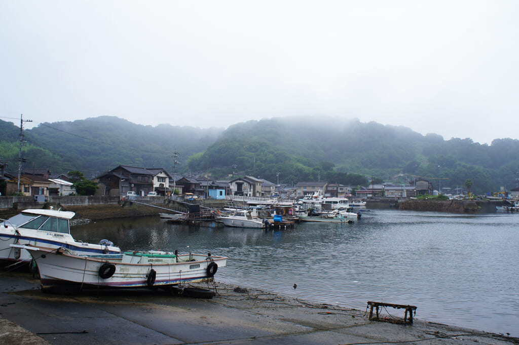 Puerto de Honmura en Manabeshima